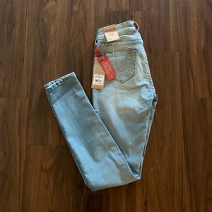 True Religion Super Skinny Washed Jeans Size 26